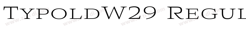 TypoldW29 Regular Re字体转换